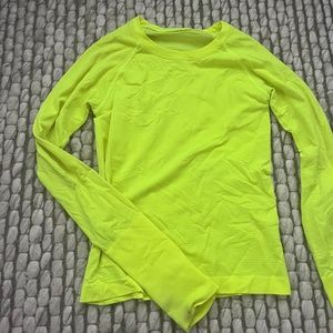 LULULEMON NEON YELLOW SWIFTLY TECH